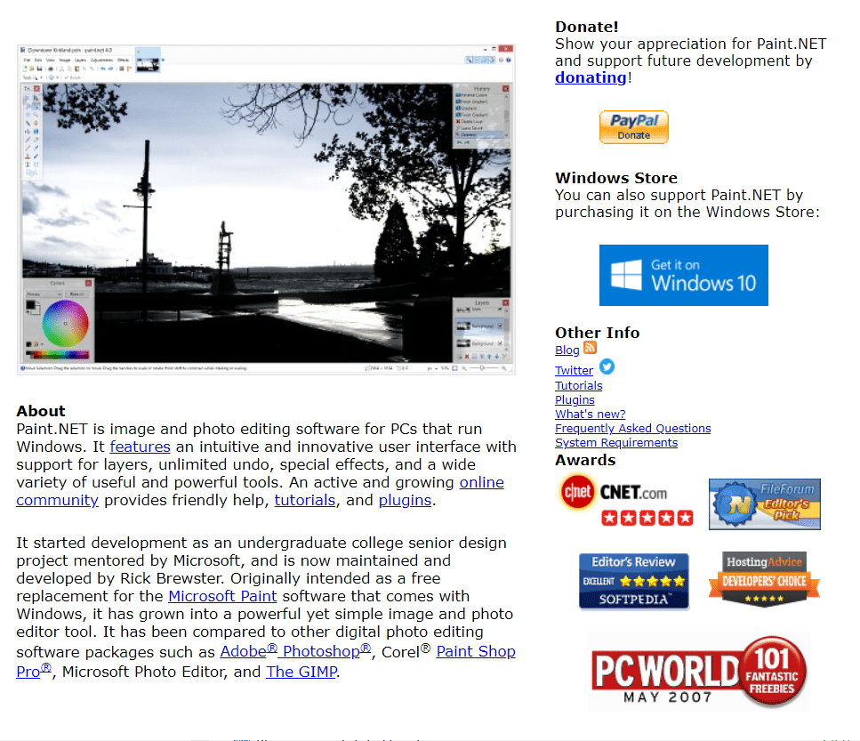 Paint.NET 下载页面