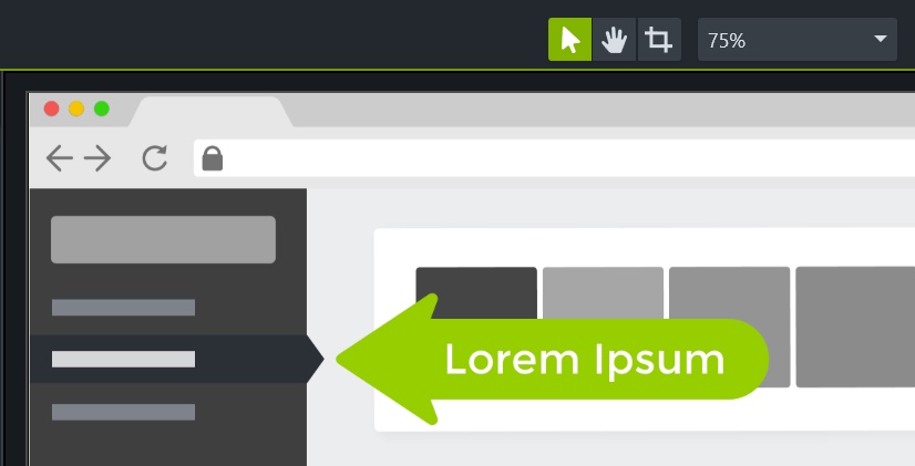 grafik anotasi camtasia yang disederhanakan