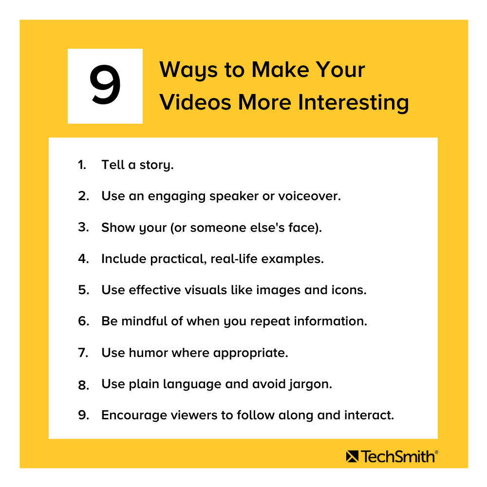 9 formas de hacer que tus videos sean más interesantes