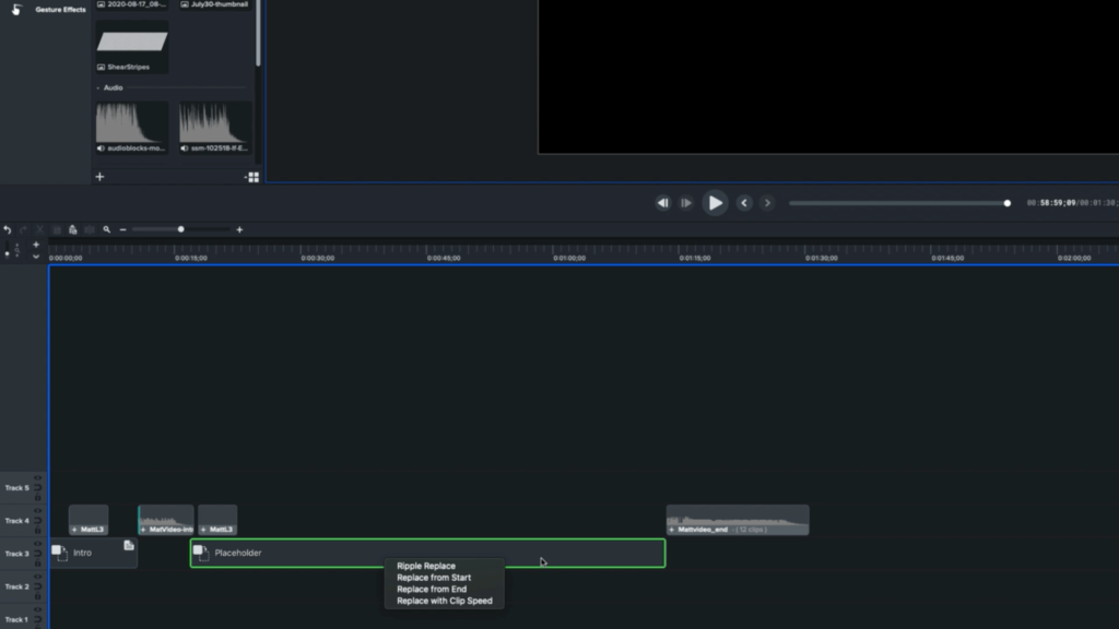 Ajouter une vidéo à un espace réservé