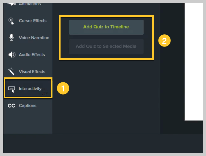 Bagaimana cara menambahkan kuis interaktif di Camtasia