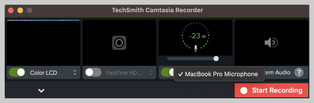 Comment sélectionner l'enregistrement audio dans Camtasia