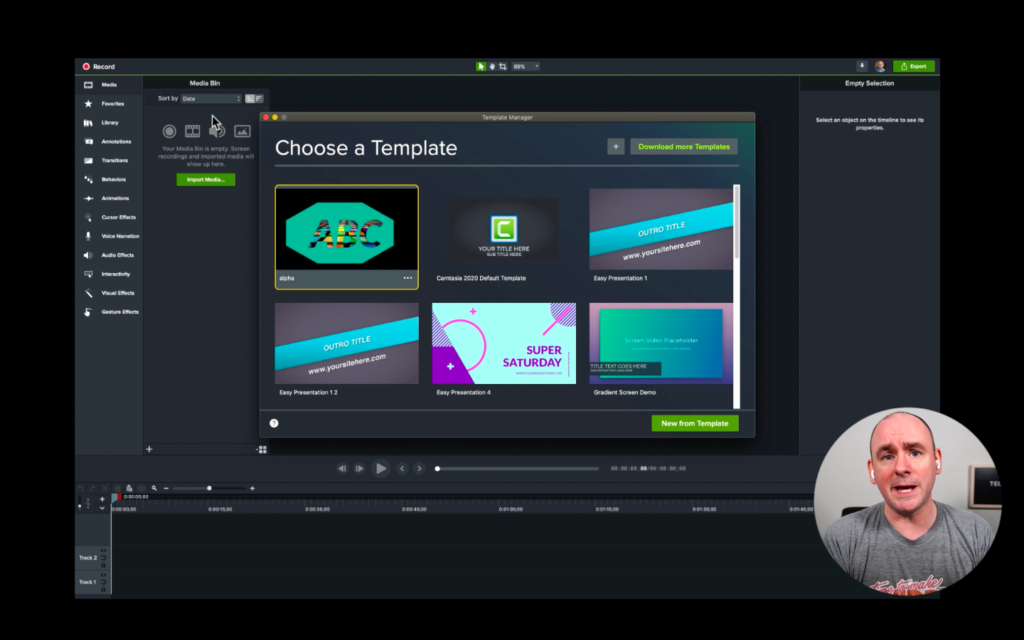 Comment créer des modèles de vidéo dans Camtasia