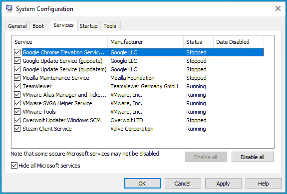 Vaya a Configuración del sistema.