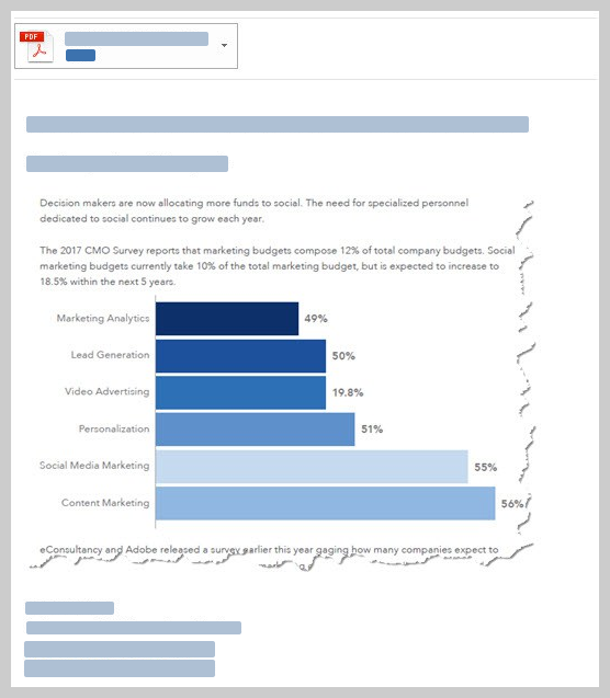 exemple d'email de communication visuelle