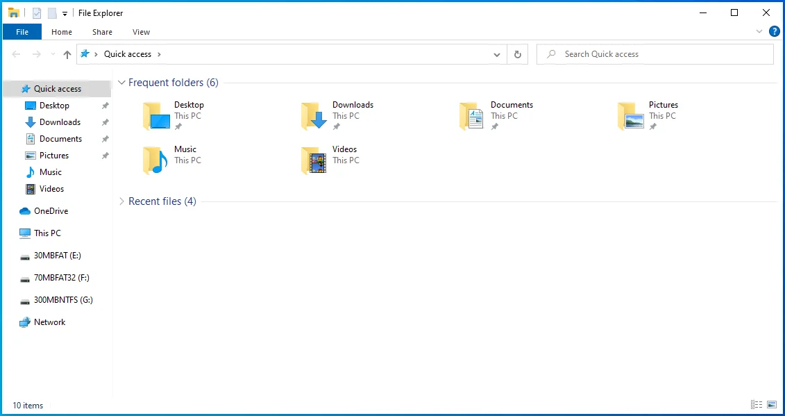 Tekan tombol logo Windows + pintasan E untuk membuka File Explorer.