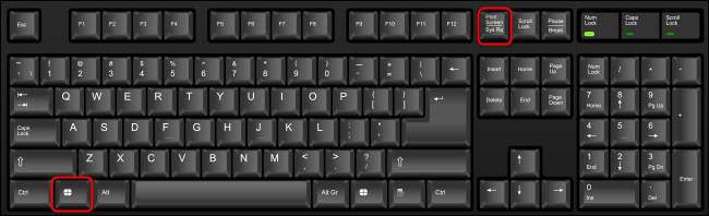 Presione Windows + Imprimir pantalla en su teclado.