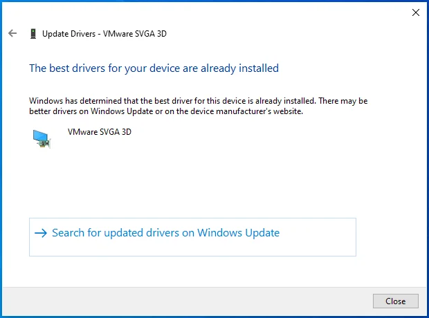 Windows akan memberi tahu Anda tentang situasi dengan driver Anda.