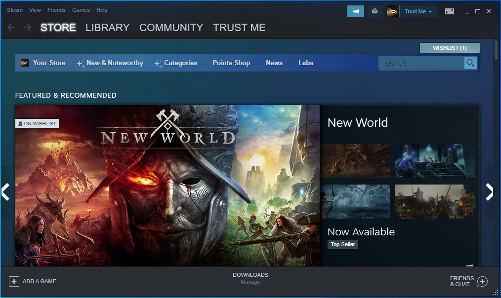 เรียกใช้ไคลเอนต์ Steam