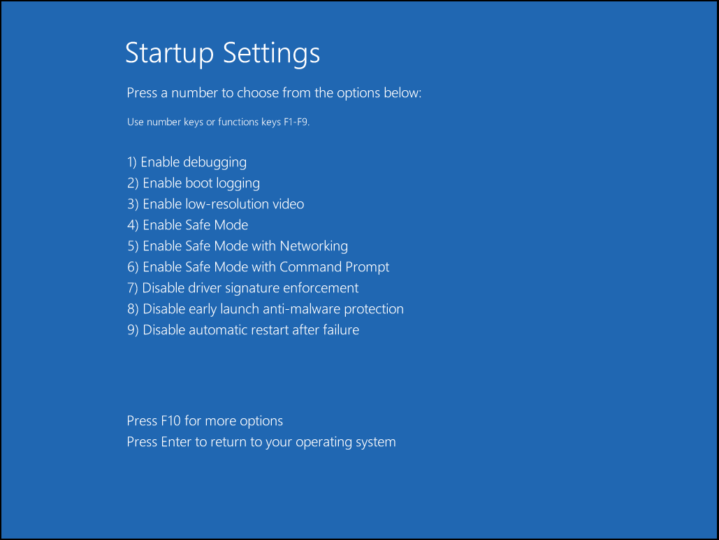 Selectați Safe Mode sau Safe Mode with Networking.