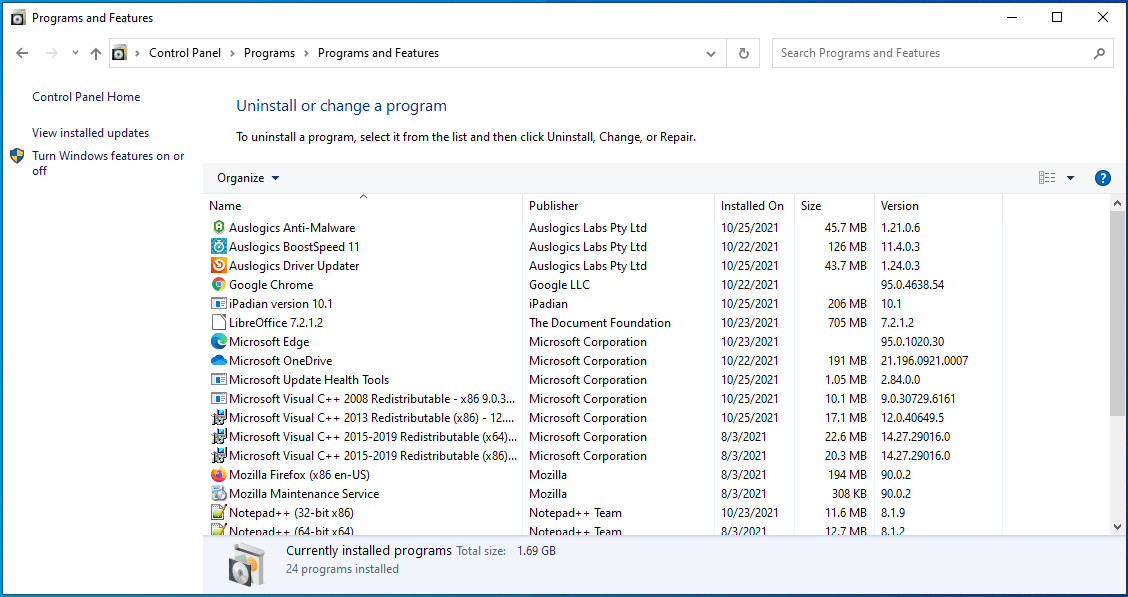 Désinstallez le programme que vous soupçonnez d'être le coupable.