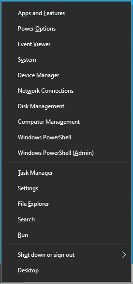 เรียกเมนู Power User