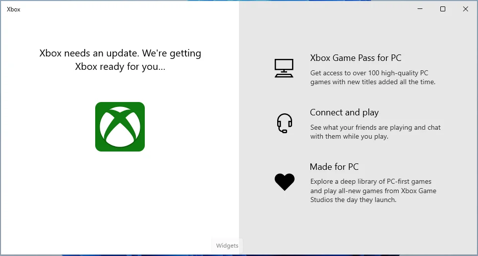 แอพ Windows 11 Xbox