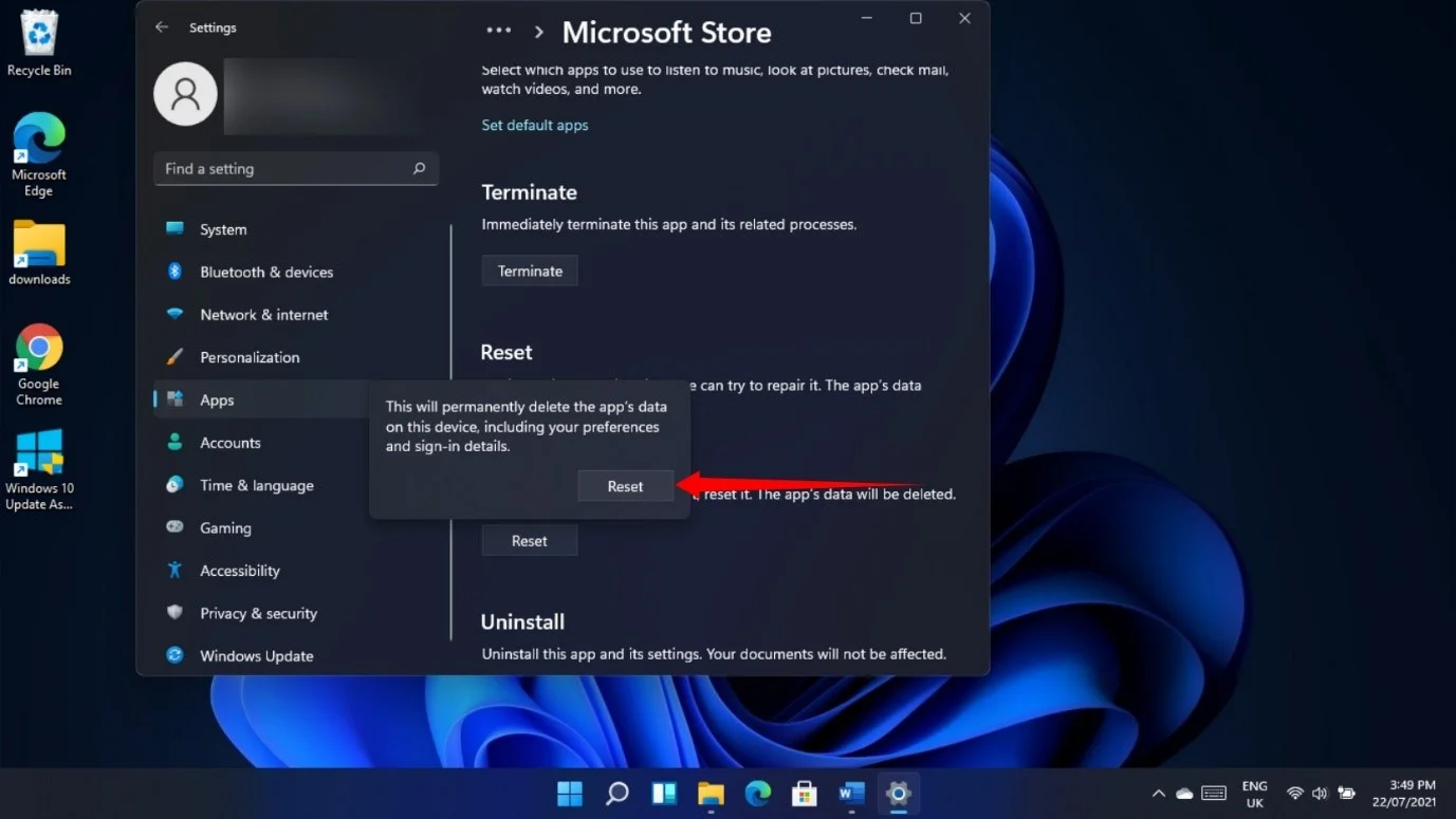 Bagaimana cara menghilangkan bug Microsoft Store di Windows 11?