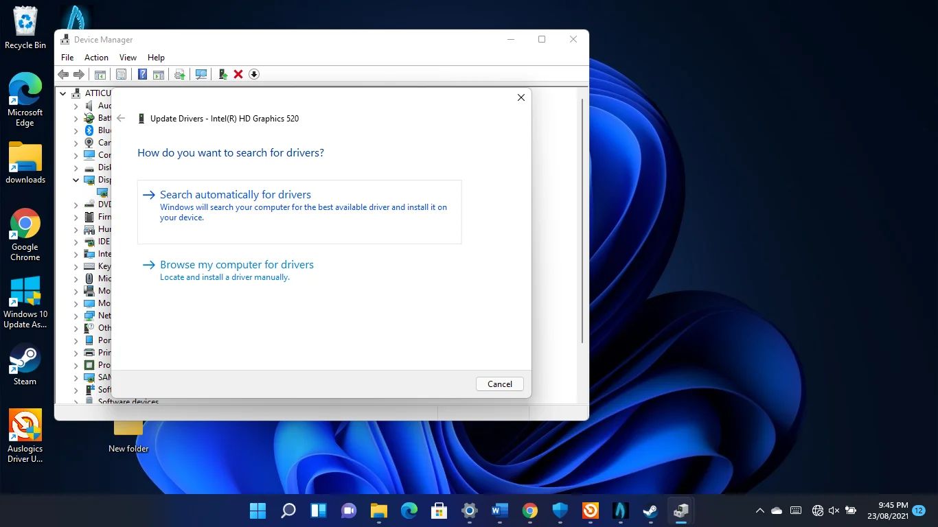 Como pesquisar automaticamente por drivers no Windows 11?