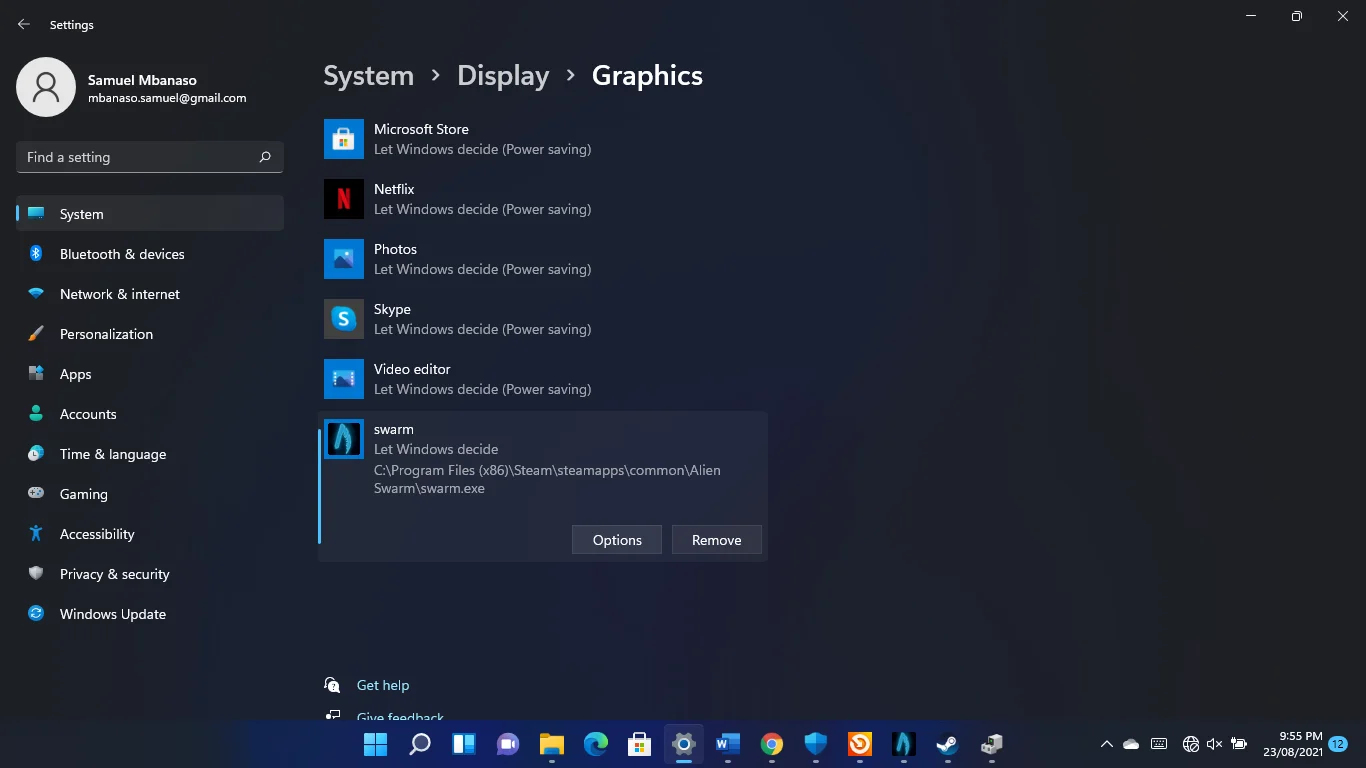 Cómo ver la configuración de gráficos en Windows 11