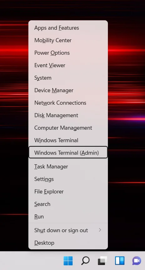 Como usar o Windows Terminal (Admin) no Windows 11?