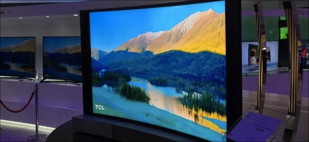 ces 2015에서 tcl 커브드 4k TV