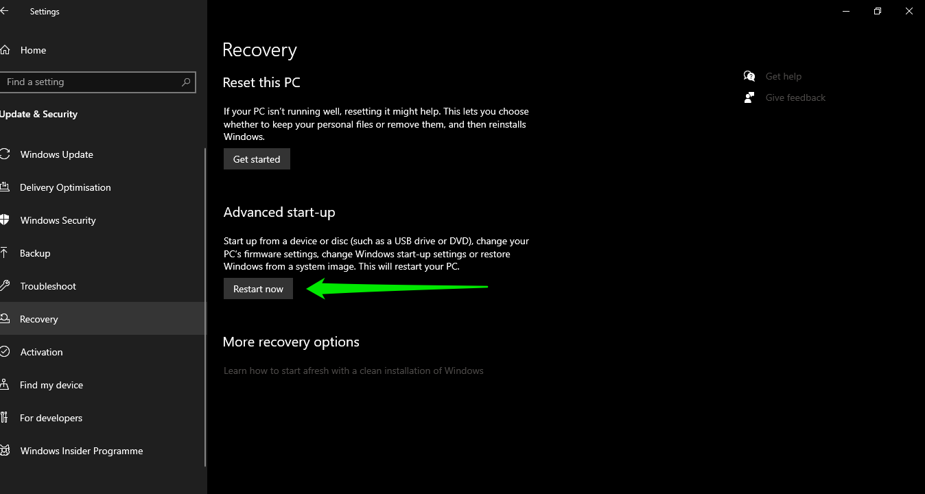 Cómo configurar las opciones de recuperación de Windows 11