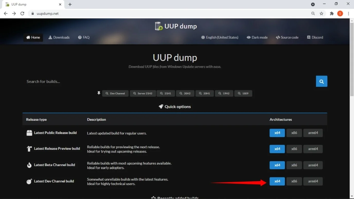 Apa itu UUP dump?