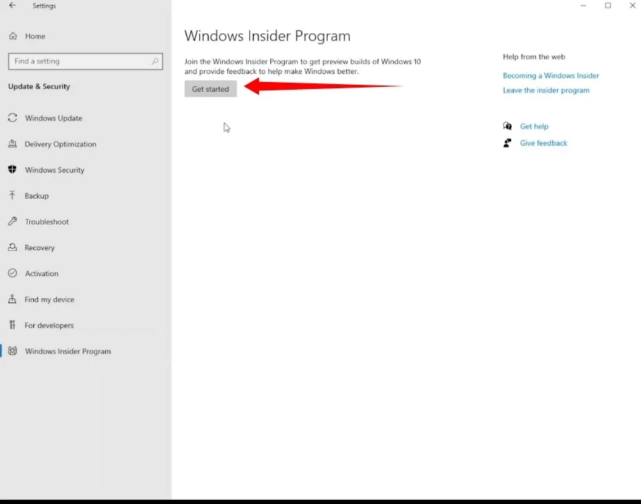 Windows InsiderProgramの開始方法