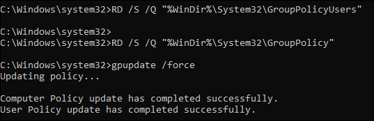 Output dari perintah menggunakan command prompt