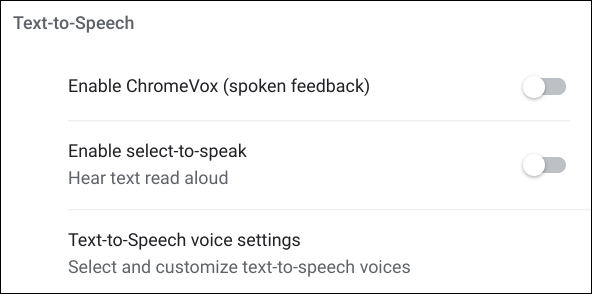 Text-to-Speech-Funktionen