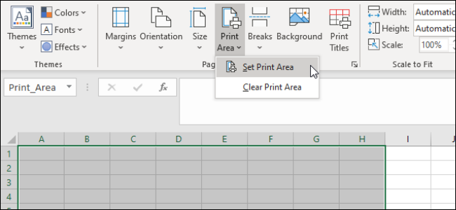 Excel-印刷領域