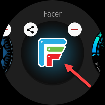 「Facer」を選択します。