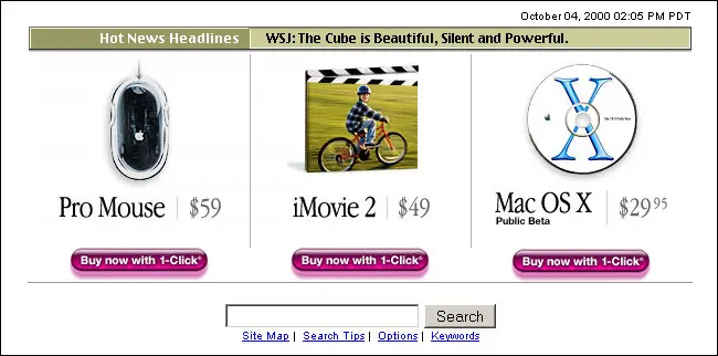 2000年10月のAppleWebサイトのMacOSXパブリックベータCD。