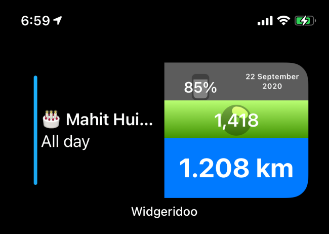 Widgeridoo Aujourd'hui Widget