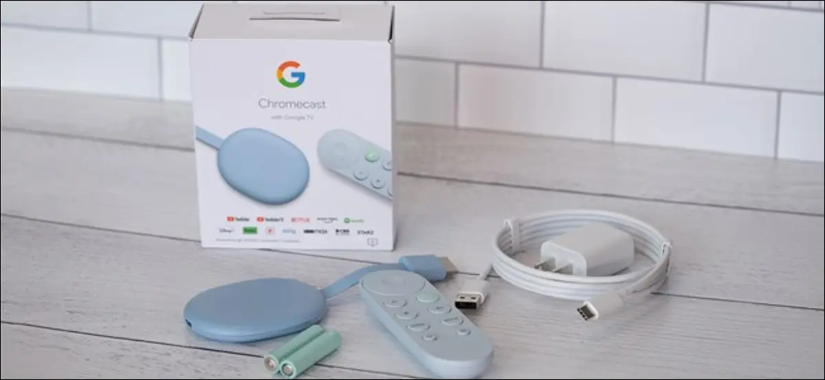 GoogleTVを開梱したChromecast