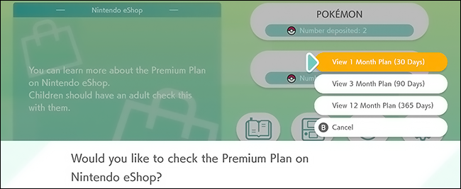 piani premium di nintendo eshop