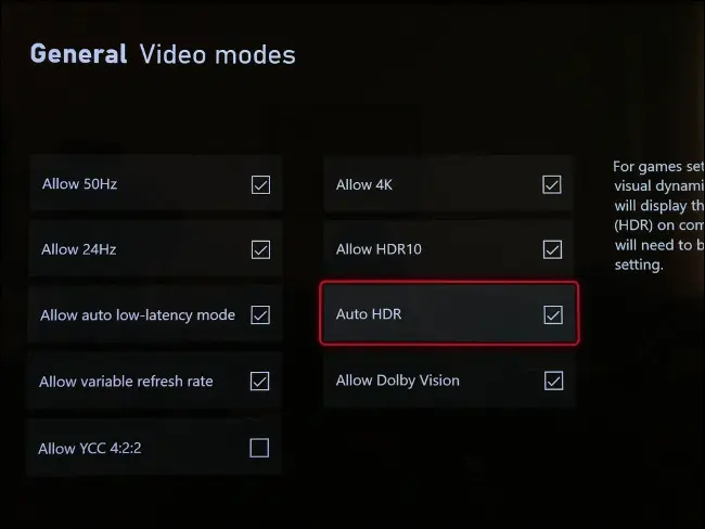 قم بإلغاء تحديد "Auto HDR".