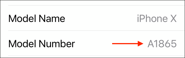 Leia o número do modelo no iPhone ou iPad