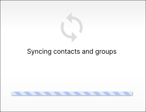 Contacts et groupes de synchronisation de signal