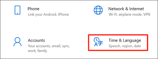 Tempo de acesso e configurações de idioma