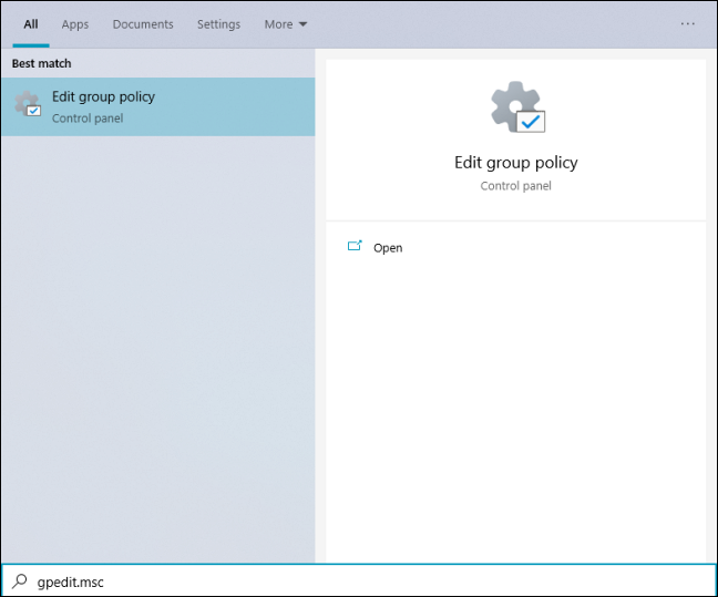 การเปิด Group Policy Editor ใน Windows