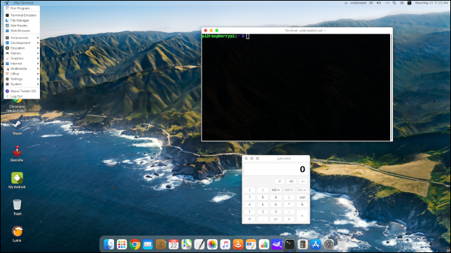 Desktop a tema Twister OS iTwister Sur