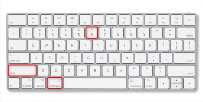 Tekan Shift+Command+6 pada keyboard Mac Anda.