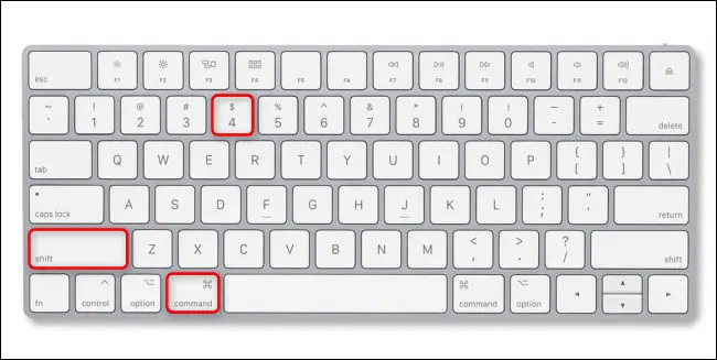 Tekan Command+Shift+4 pada keyboard Mac Anda.