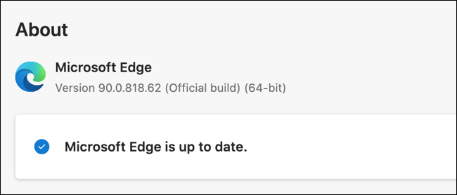 قم بتحديث Microsoft Edge