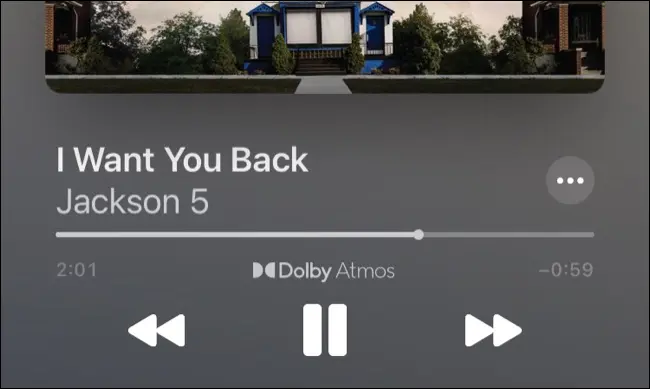 I Want You Back de Jackson 5 reproduciéndose en Dolby Atmos