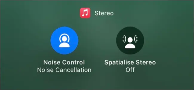 Коснитесь Spatialize Stereo на iOS 15.