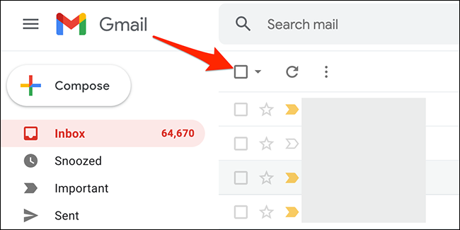 Нажмите «Выбрать» в Gmail.