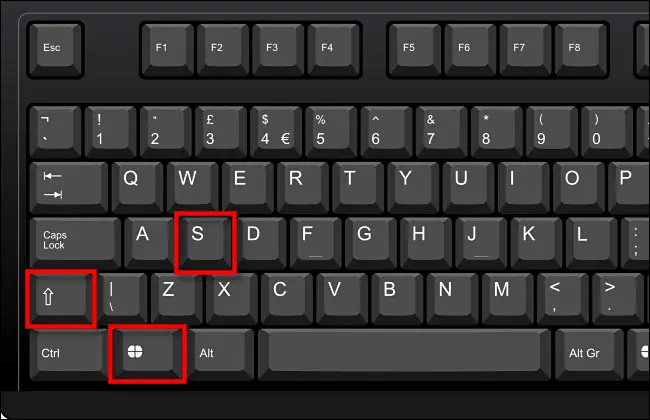 Drücken Sie Windows+Shift+S auf Ihrer Tastatur.