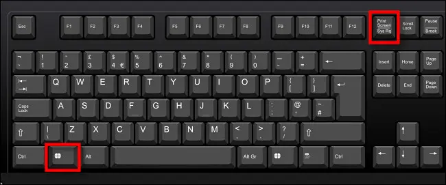 Tekan Windows+Print Screen di keyboard Anda.