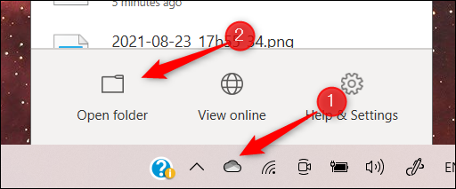 Deschideți folderul OneDrive pe computer.