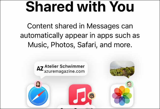 Shared With Youは、iOS15以降の新機能です。