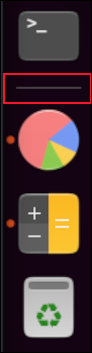 El nuevo separador en el dock de Ubuntu